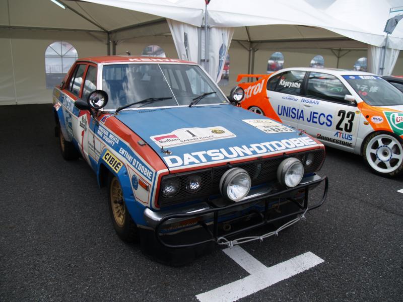 P9239064 再び車両展示コーナーへ。
ニッサン バイオレット。
小学生の頃、ラリー参戦記を読んだなぁぁ。。。