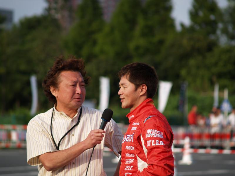 P9239148 R92CPドライブ後の本山選手。